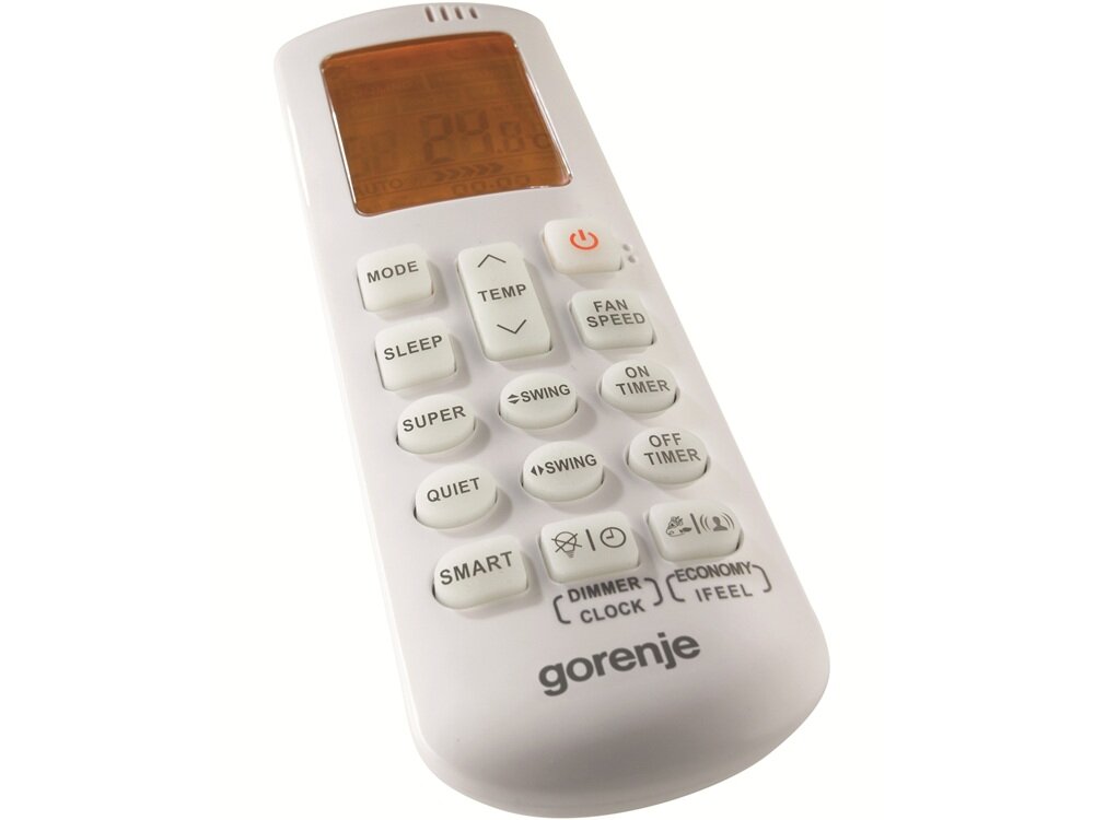 Klimatyzator GORENJE Split Pandora AST-12UW4RVETE00A wyświetlacz LCD, bezprzewodowy pilot, szybka zmiana ustawień, łatwa obsługa