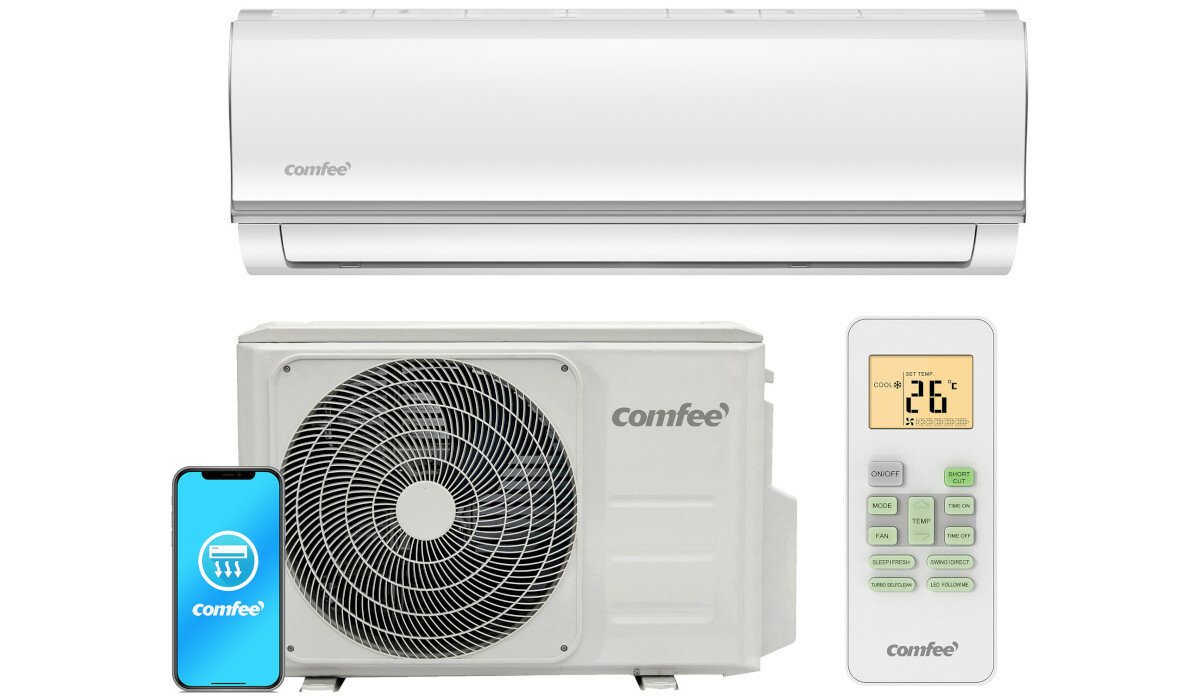Klimatyzator COMFEE Split CSAFBU-09HRDNXD0-W COX133-09HFN8D0 z usługą montażu wifi aplikacja