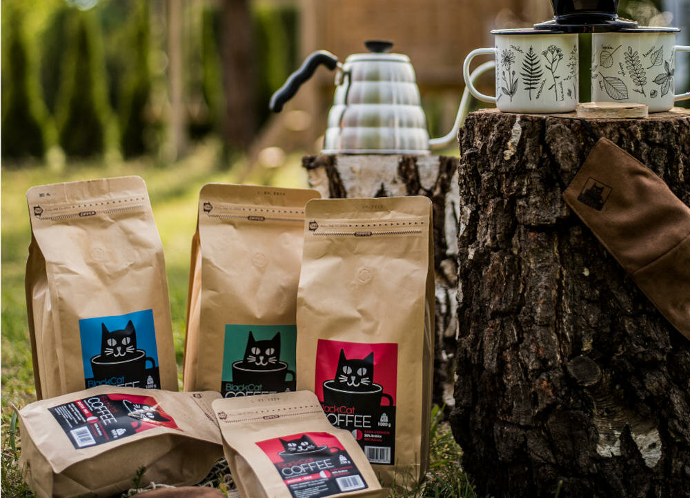 BLACK-CAT-BRAZYLIA kawa kwasowość cedrowe orzechowe nuty gorzka czekolada espresso americano
