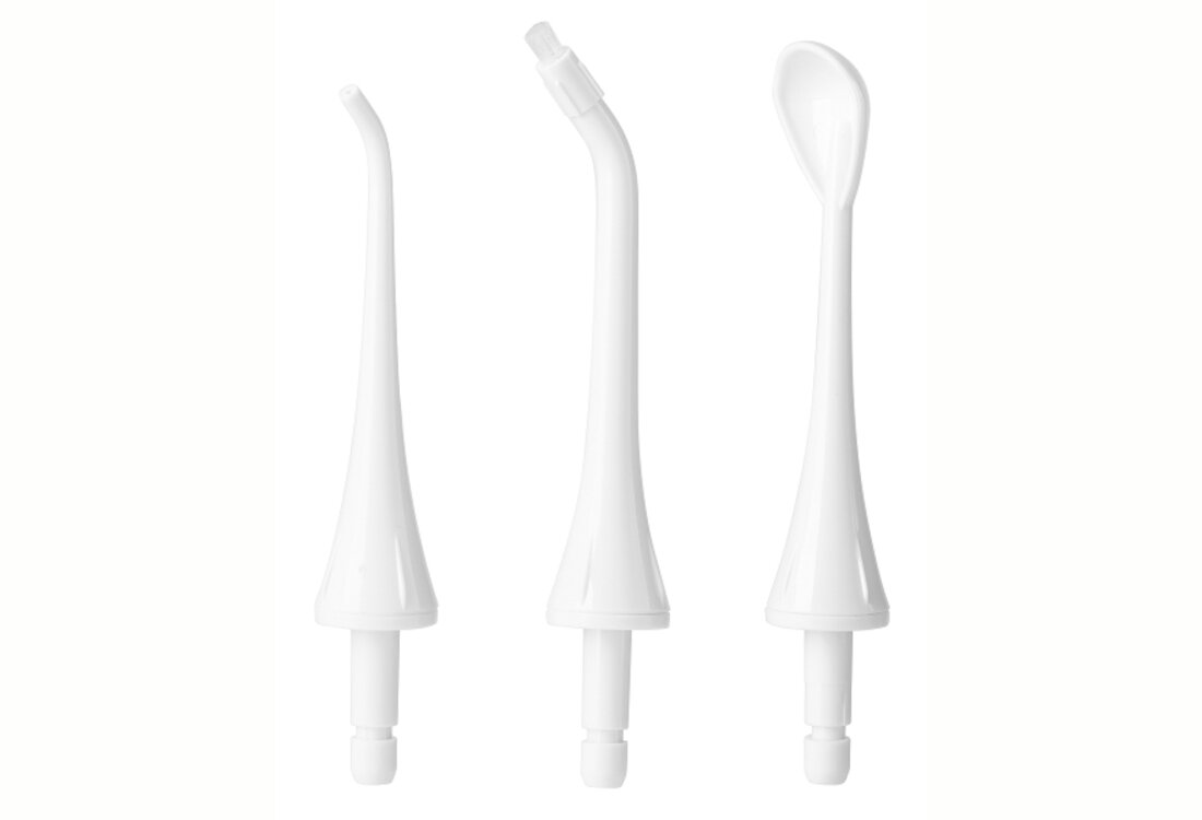 Końcówka do irygatora CONCEPT ZK0003 (3 szt.) Skuteczne usuwanie zanieczyszczeń Końcówka NORMAL Końcówka ORTHODONTICS Końcówka TONGUE