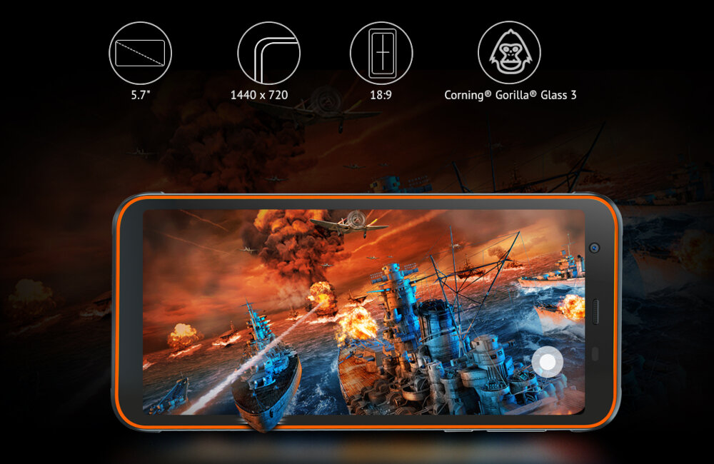 BLACKVIEW BV6300 Pro POMARAŃCZOWY ekran In-cell rozdzielczość przekątna szkło