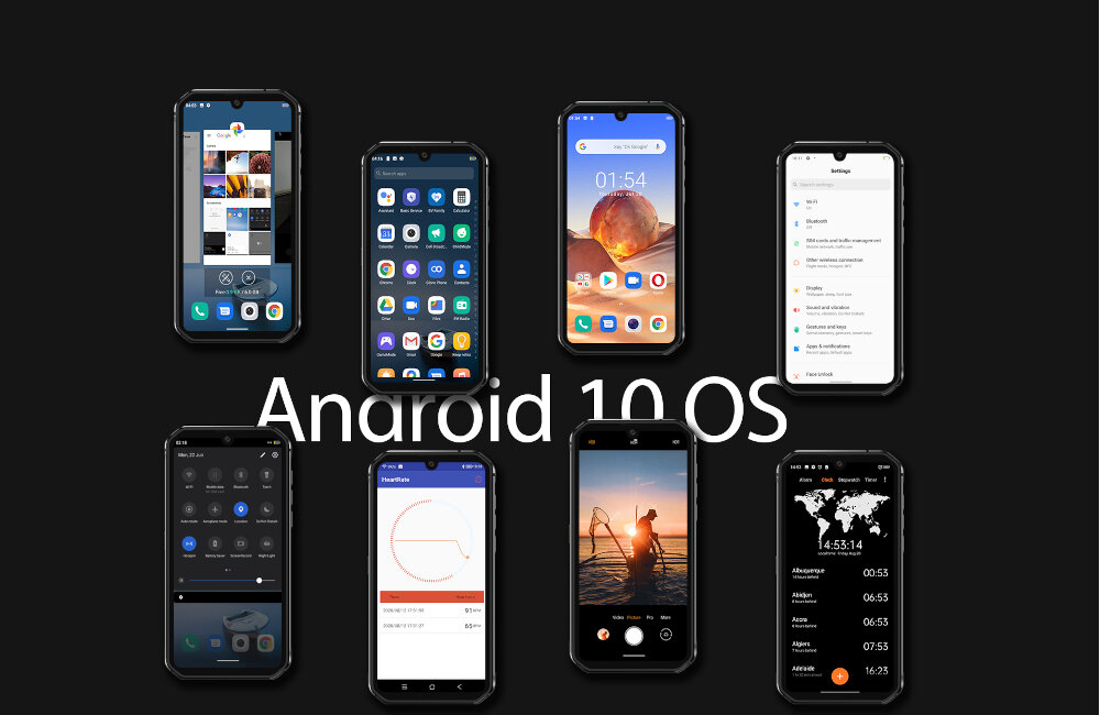 SMARTFON BLACKVIEW BV9900 E system Android system Google Tryb Ciemny android 10