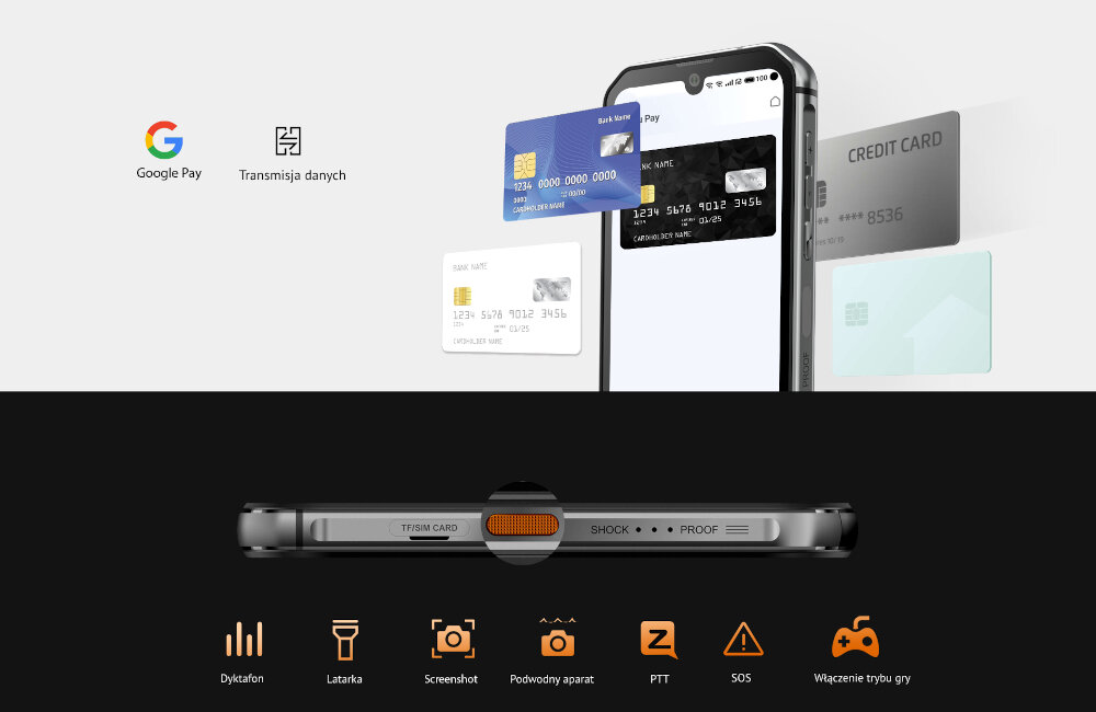 SMARTFON BLACKVIEW BV9900 E zasięg VoLTE dwie karty SIM