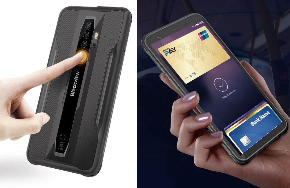 BLACKVIEW BV6300 linie papilarne czytnik NFC płatności zbliżeniowe