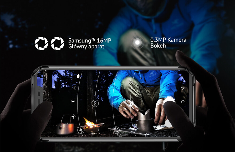 BLACKVIEW BV9600 E aparat Samsung ostrość bokeh nasycenie