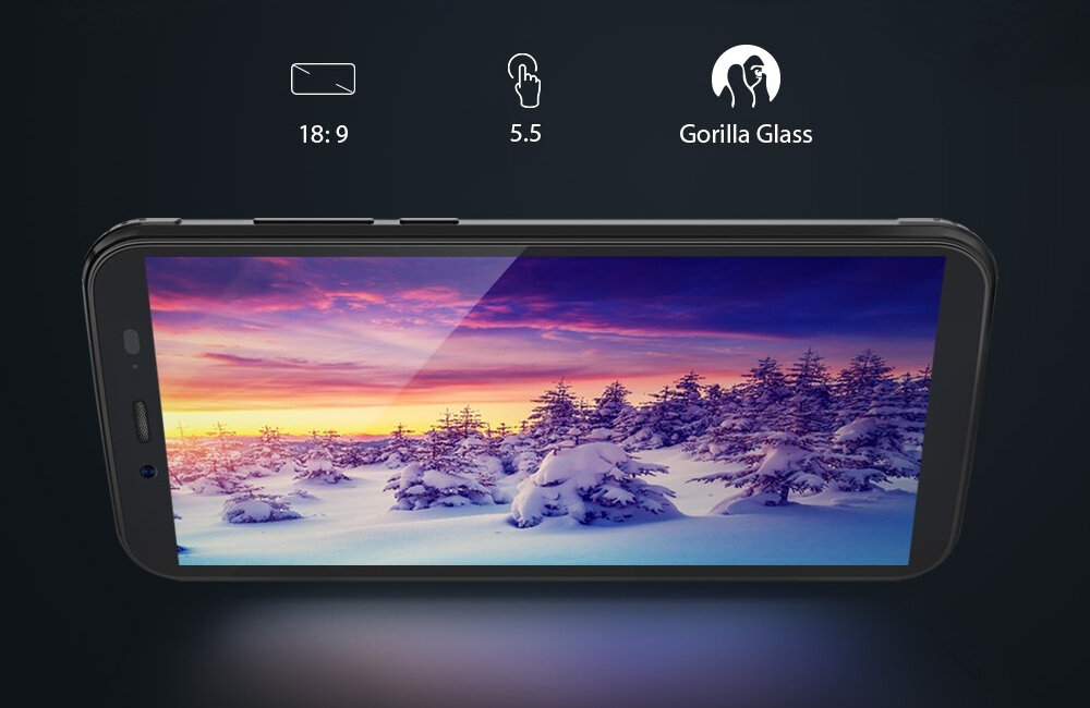 SMARTFON BLACKVIEW BV5500 PLUS wyświetlacz IPS ramki obraz szkło ochronne