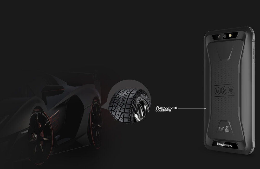 SMARTFON BLACKVIEW BV5500 PLUS wygląd kształt