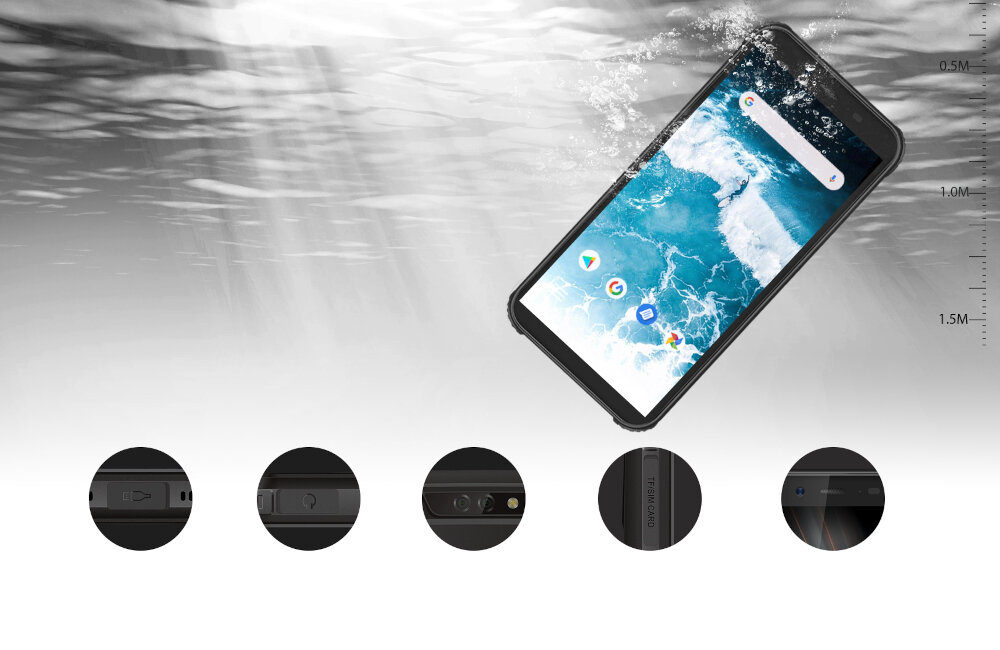 SMARTFON BLACKVIEW BV5500 wytrzymałość odporność kurz woda pył upadek