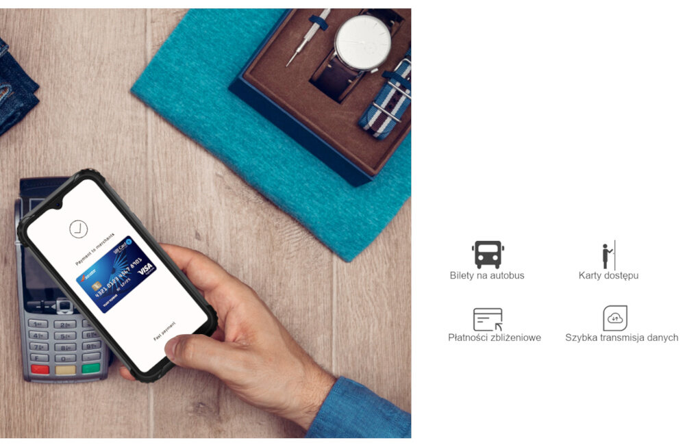 SMARTFON BLACKVIEW BV5900 moduł NFC lokalizacja nawigacja