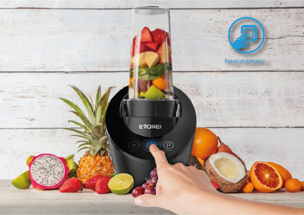 Blender kielichowy EVOREI Torro Magnetic (Sportowy) + 2 bidony w komplecie