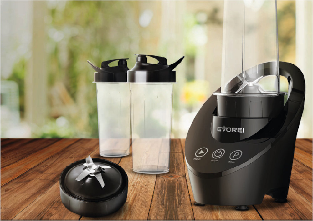 Blender kielichowy EVOREI Torro Magnetic (Sportowy) + 2 bidony w komplecie