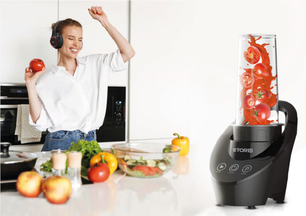 Blender kielichowy EVOREI Torro Magnetic (Sportowy) + 2 bidony w komplecie