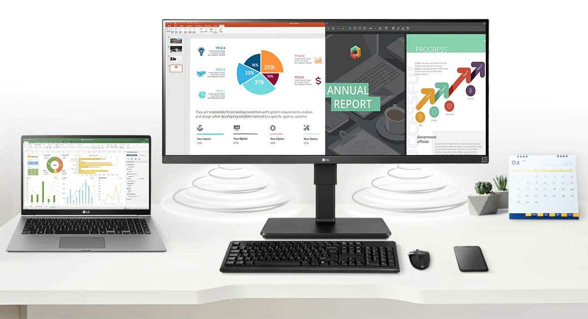 Monitor LG 34BN770-B 34 3440x1440px IPS - głośniki 