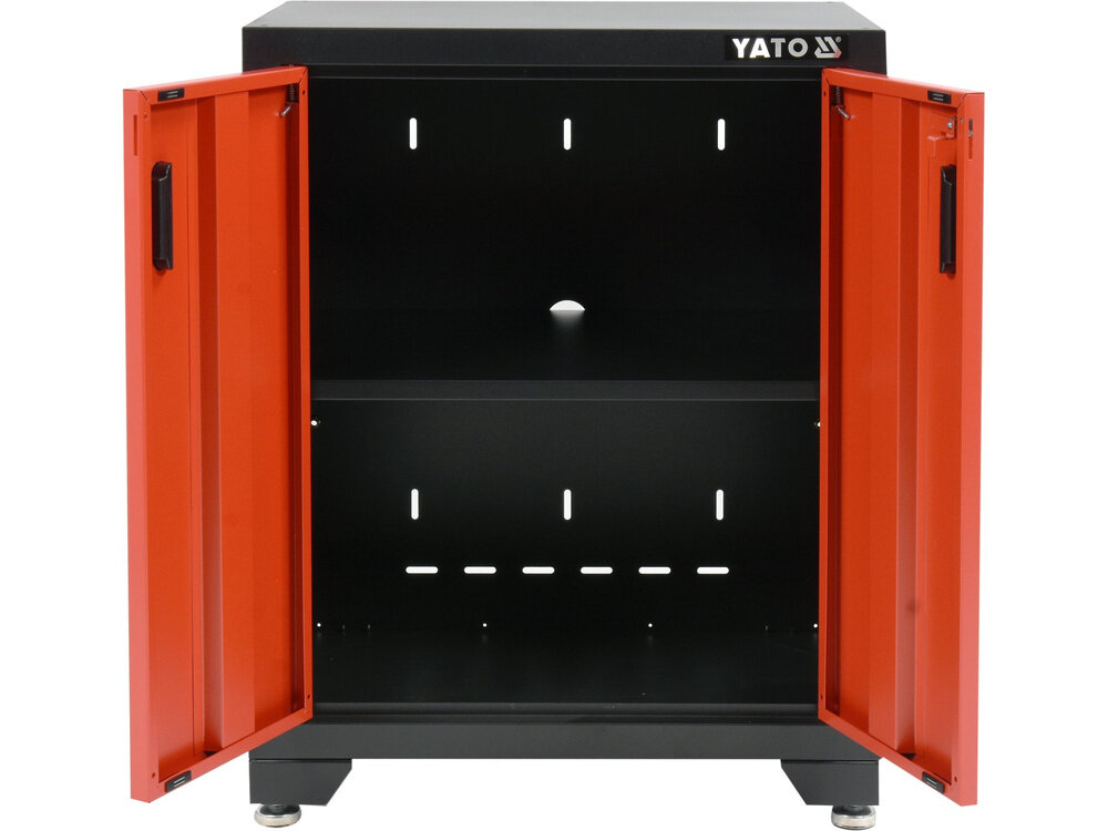Szafka warsztatowa Yato YT-08934 1 półka blacha stalowa malowana proszkowo regulowane stopy 660x457x863 mm