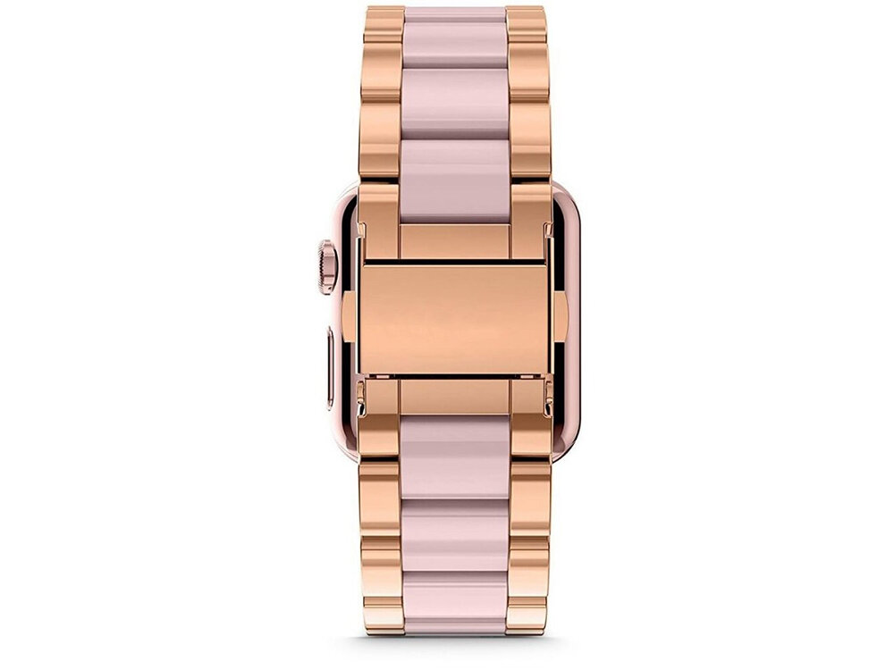 Pasek TECH-PROTECT Modern do Apple Watch bransoleta na bialym tle mechanizm zatrzaskowy stabilnosc zegarek, montaz, kompatybilnosc