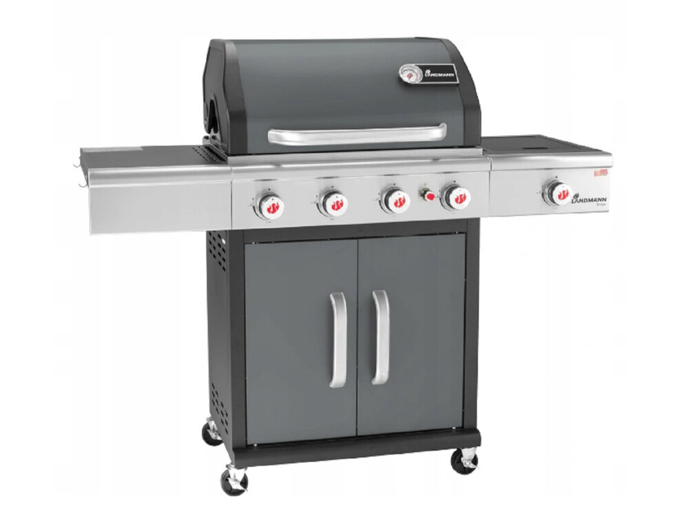 Grill gazowy LANDMANN Triton 4.1 PTS 12946 prosta solidna konstrukcja szereg przemyślanych rozwiązań duża powierzchnia grillowa 65x44 cm