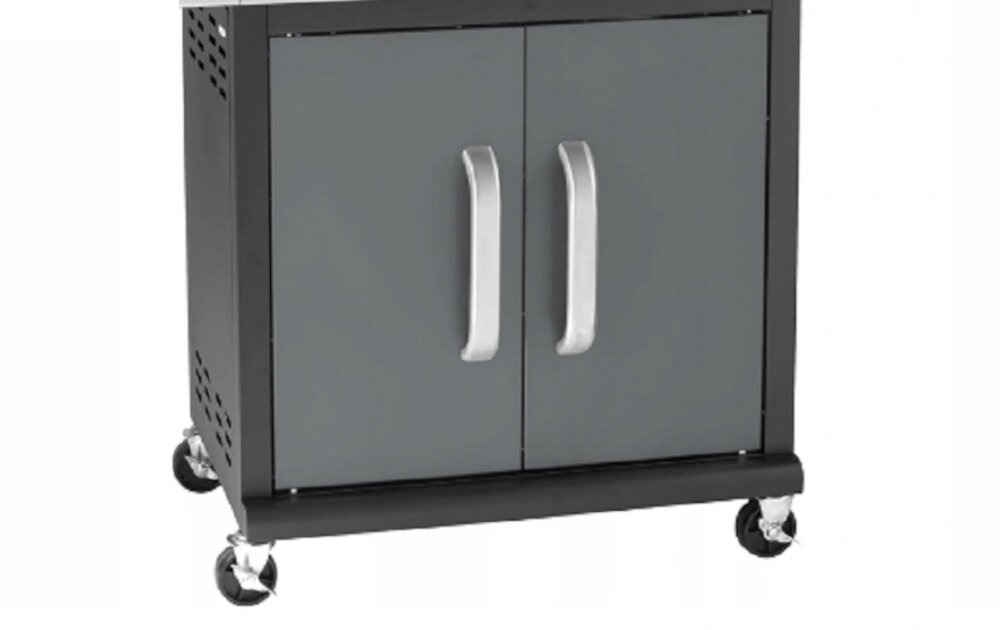 Grill gazowy LANDMANN Triton 4.1 PTS 12964 zamykana szafka na butlę gazową do 11 kg cztery skrętne kółka