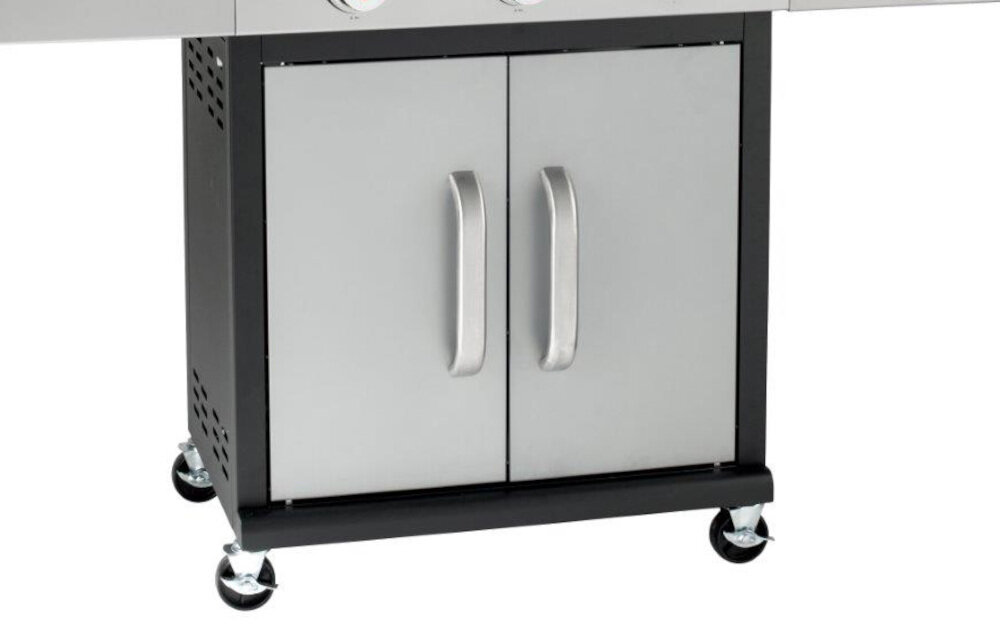 Grill gazowy LANDMANN Triton 3.1 PTS 12945 zamykana szafka na butlę gazową do 11 kg dwa wytrzymałe kółka