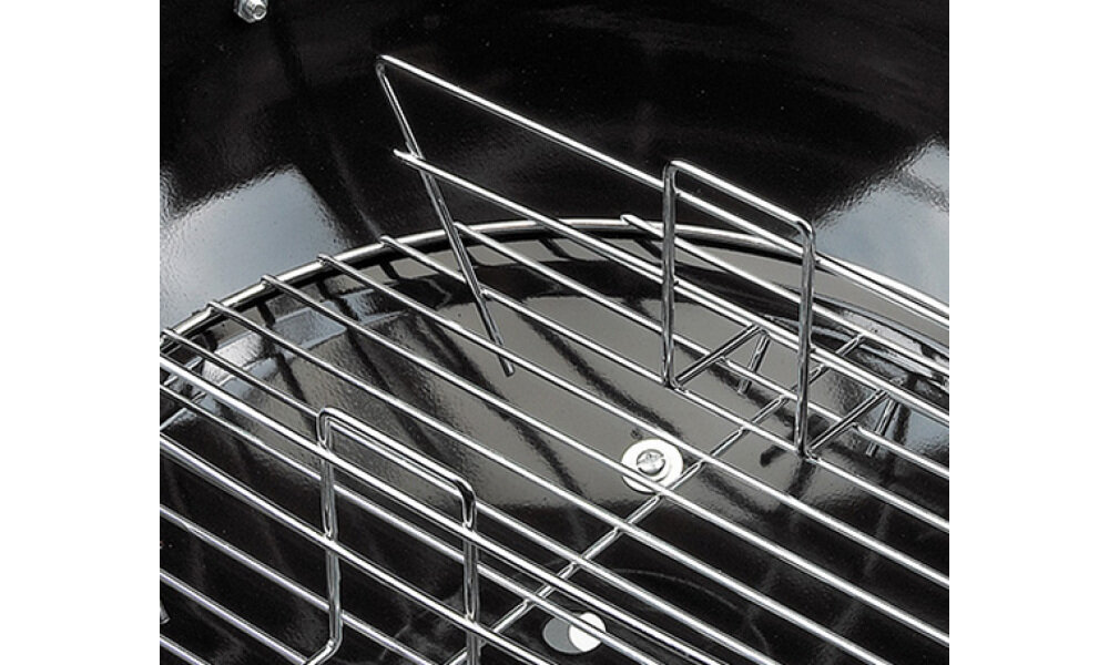 Grill węglowy LANDMANN 11339 chromowany stalowy ruszt o średnicy 40 cm dla około 5 osób konstrukcja grilla z emaliowanych elementów stali łatwo się go czyści