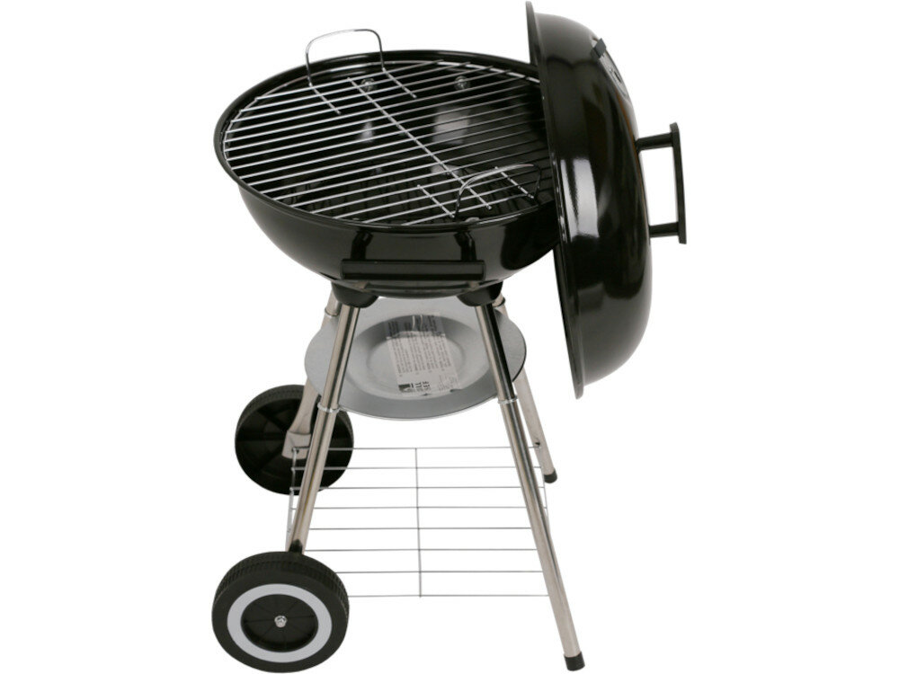 Grill węglowy LANDMANN pokrywa misa paleniskowa ze stali emaliowanej ruszt ze stali chromowanej średnica dla 6 osób