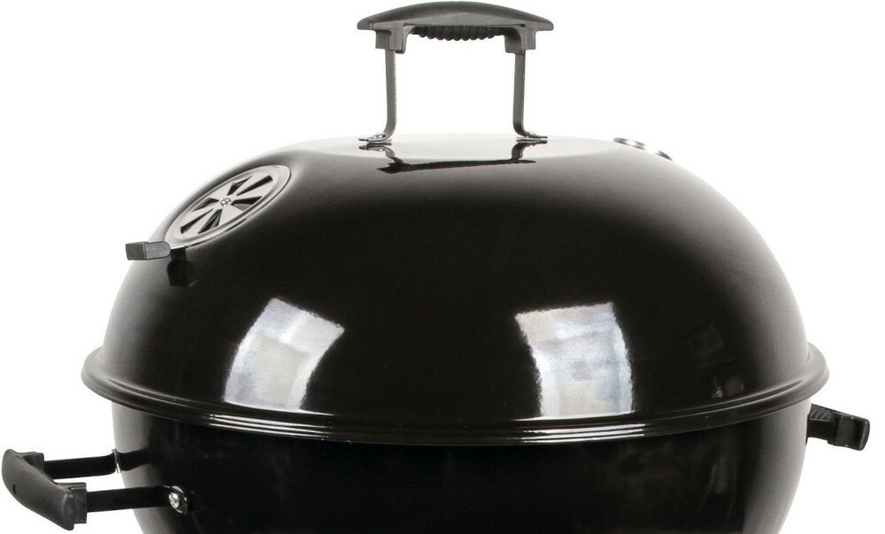 Grill węglowy LANDMANN duża powierzchnia grillowania prosty w obsłudze i czyszczeniu pokrywa z uchwytem przesłona wentylacyjna