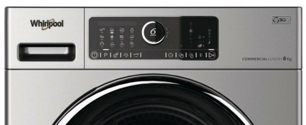 SUSZARKA PRZEMYSŁOWA WHIRLPOOL AWZ 9 HPS PRO 8KG, SREBRNA