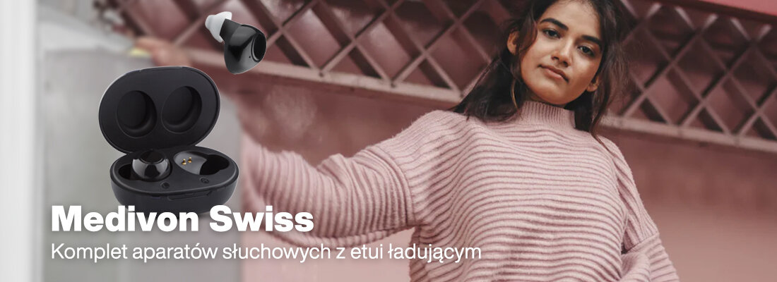 Aparat słuchowy MEDIVON Swiss banner