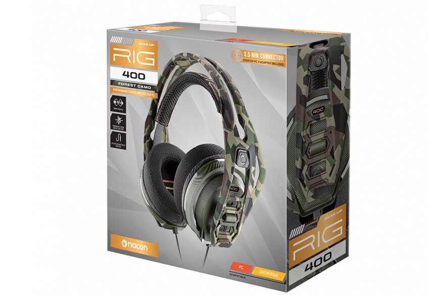 Słuchawki PLANTRONICS RIG 400 - 2 lata gwarancji karta gwarancyjna instrukcja