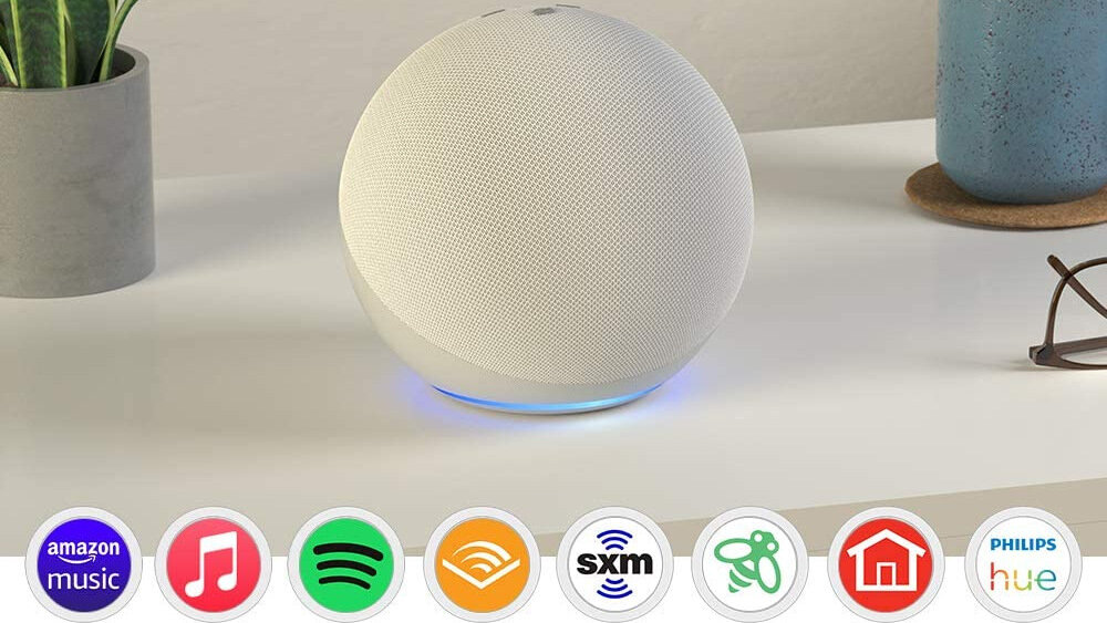 Głośnik multiroom AMAZON Echo 4 - serwisy muzyczne