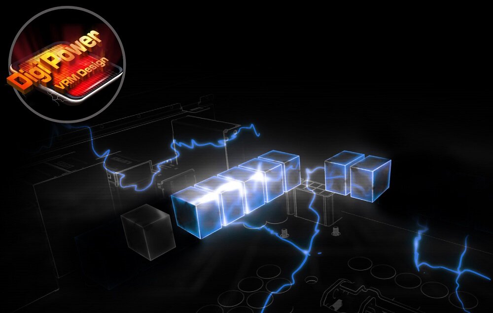 Płyta główna ASROCK H470M-HDV - zasilanie