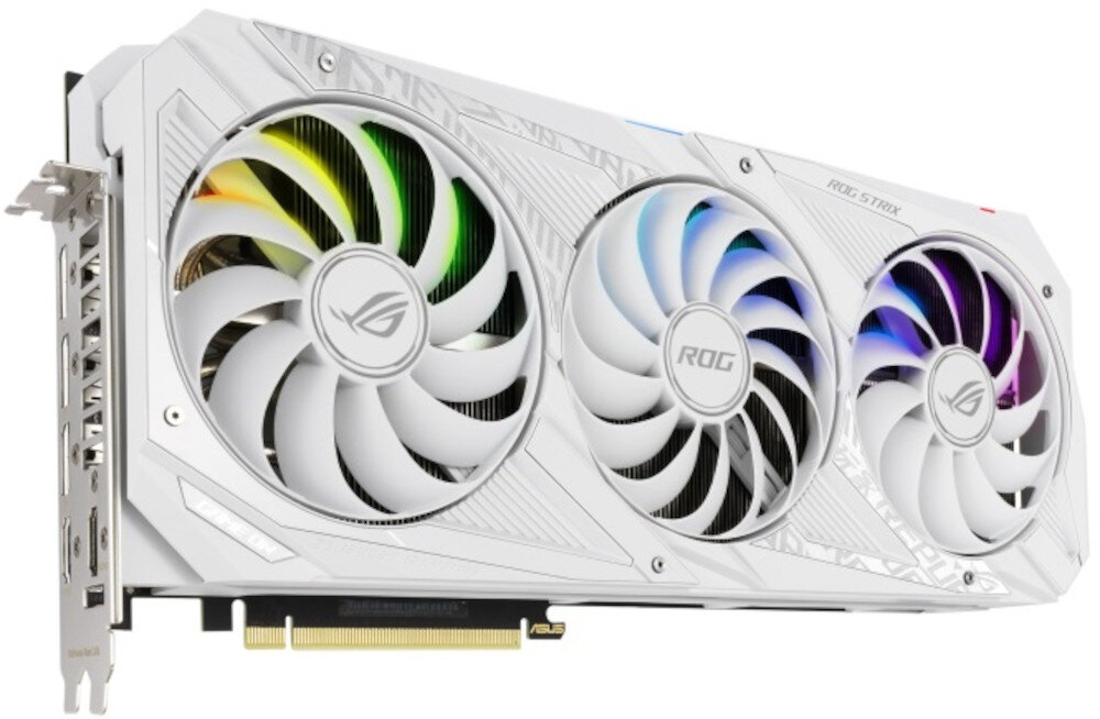 Karta graficzna ASUS Rog Strix GeForce RTX 3080 White 10GB aktywny system chlodzenia