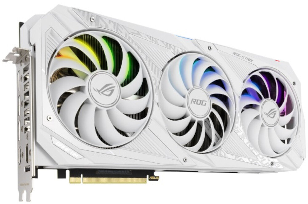 Karta graficzna ASUS Rog Strix GeForce RTX 3090 White 24GB efektywne chlodzenie