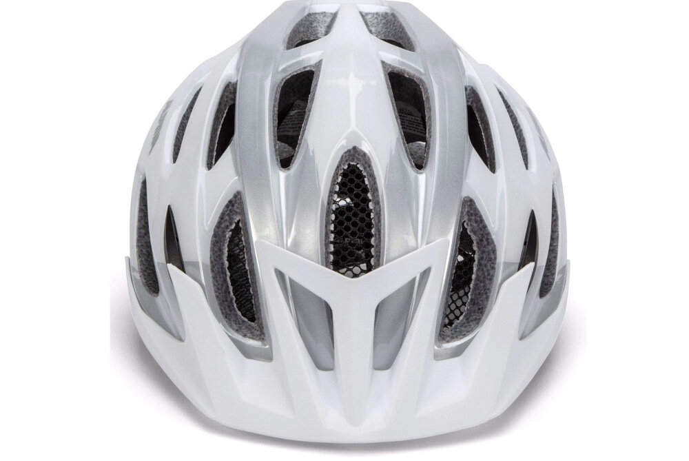 Kask rowerowy ALPINA Mtb17 Srebrny  MTB (rozmiar M) lekki i odporny na uderzenia 23 otwory wentylacyjne Technologia in-mold