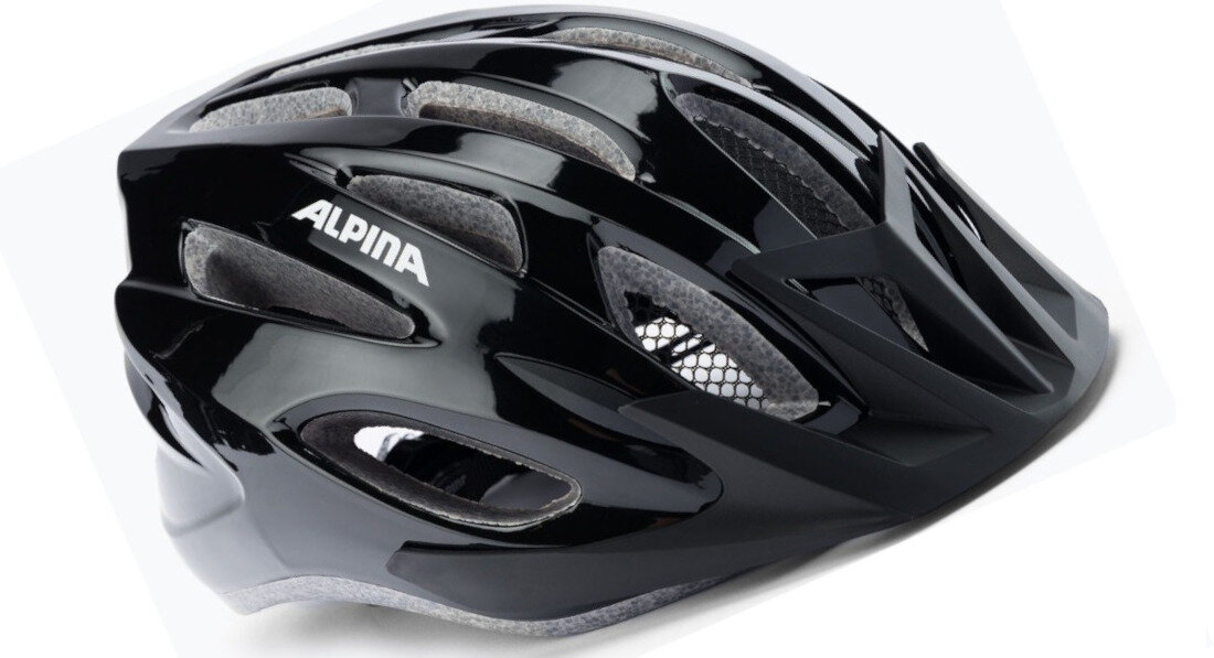 Kask rowerowy ALPINA Mtb17 Czarny MTB (rozmiar L/XL) lekki i odporny na uderzenia 23 otwory wentylacyjne Technologia in-mold