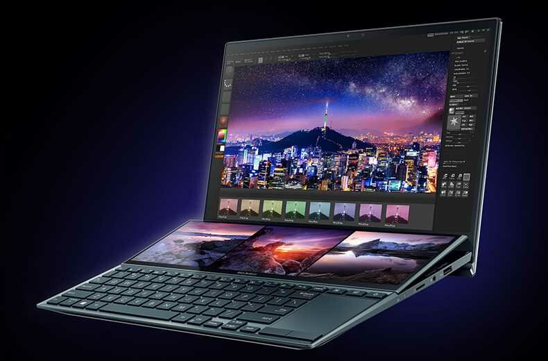 Laptop ASUS ZenBook Duo UX482EA - Ergonomiczny kształt