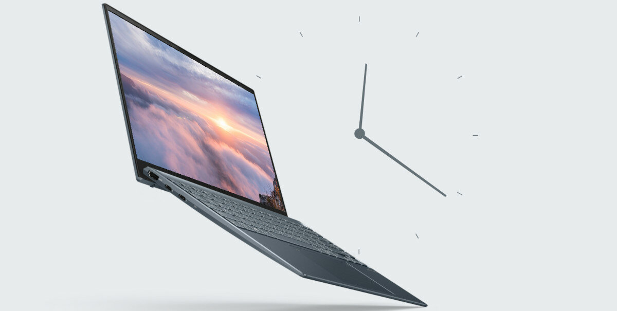 NOTEBOOK ASUS ZBOOK 13 UX325EA-KG272T I7-1165G7 16GB 512SSD IRISXE 13.3 W10 GREY bateria praca polimerowa