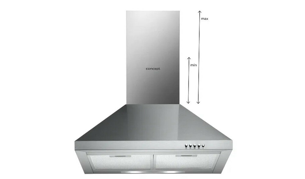 Okap CONCEPT OPK3560ss regulacja wysokości