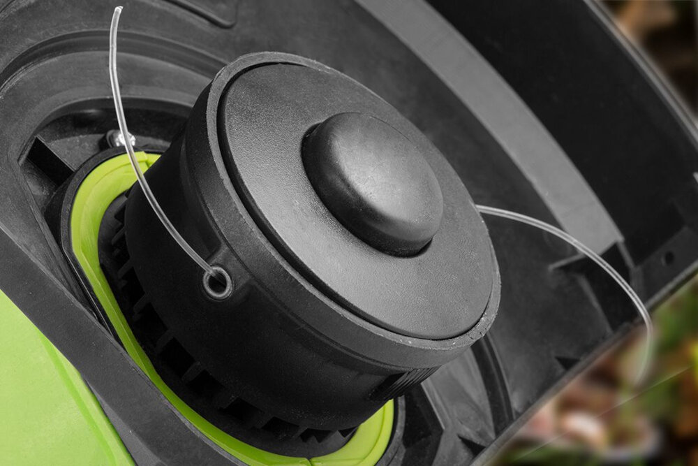 Podkaszarka elektryczna VERTO 52G550 wygoda komfort polautomatyczna glowica tnaca zlka tnaca srednica 1,2 mm szerokosc koszenia 250 mm