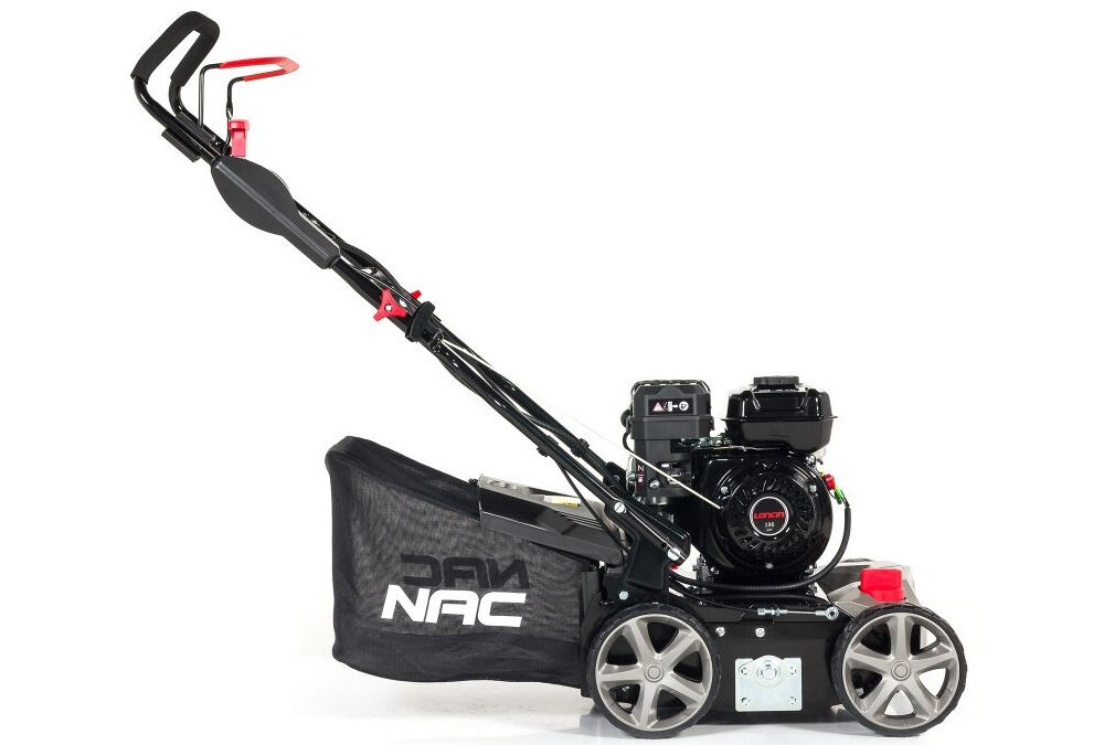Wertykulator spalinowy NAC LRP40-196L-TX poprawa gospodarki wodno-powietrznej pobudzi trawnik do rozkwitu uniwersalne urządzenie znakomite rezultaty