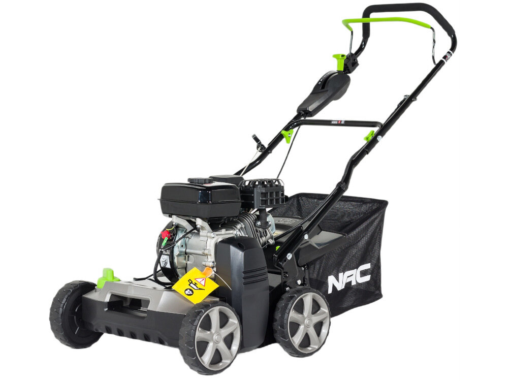 Wertykulator spalinowy NAC LRP40-196L-TX obudowa mocna z wysokiej jakości stali odporna na uszkodzenia mechaniczne i warunki atmosferyczne waga 39 kg dla profesjonalistów nie zajmuje dużo miejsca podczas przechowywania