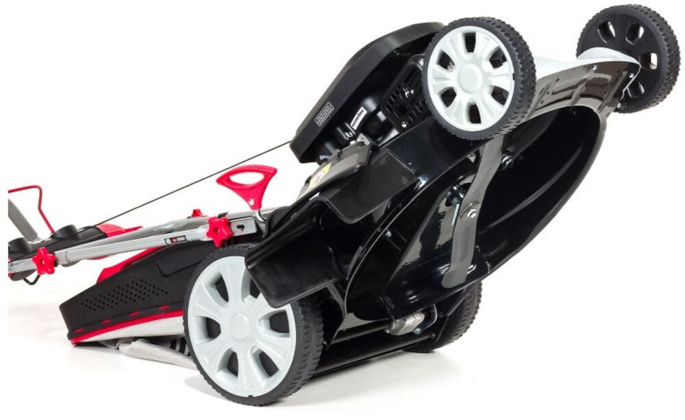 Kosiarka spalinowa NAC LS55-175-HSD-LI z napędem nóż tnący z wysokiej jakości materiałów kształtowanie krawędzi tnących wyprofilowanie noży szerokość robocza 55 cm