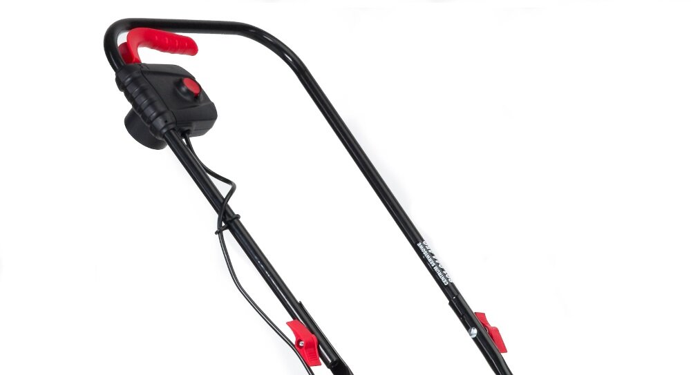 Kosiarka elektryczna NAC LE12-32-PB-KC 1200W komfortowa rączka ergonomiczna forma szerokość robocza 32 cm manualna regulacja koszenia w trzech poziomach 35/45/65