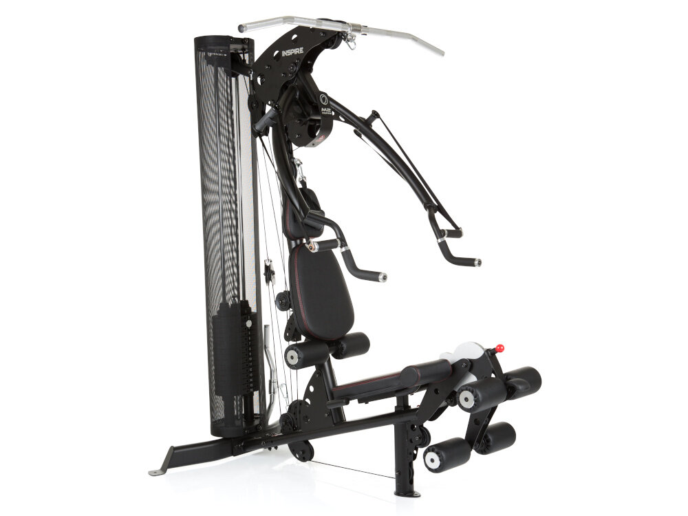Atlas FINNLO Maximum Inspire M2 urządzenie na białym tle wszechstronne urządzenie do ćwiczeń siłowych kompleksowy trening całego ciała skuteczne kształtowanie sylwetki wzmacnianie mięśni i poprawę kondycji