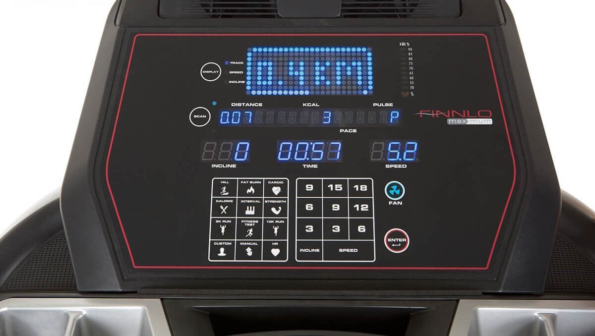 Bieznia elektryczna FINNLO Maximum TR 8000 wyswietlacz silnik programy