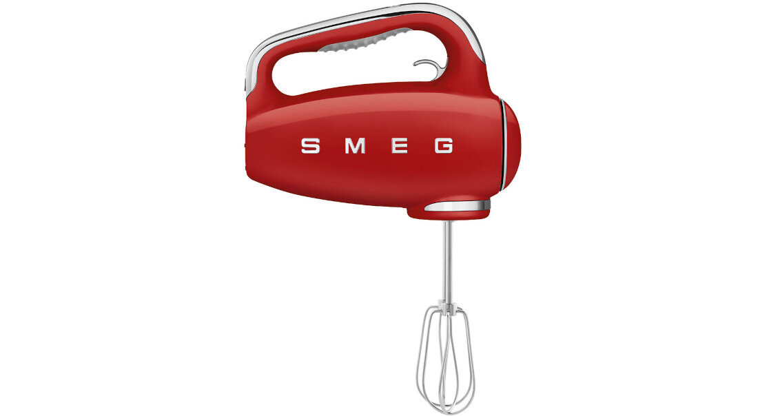 Mikser SMEG HMF01RDEU Czerwony Stabilność podczas pracy Antypoślizgowe nóżki bezpieczne odstawienie