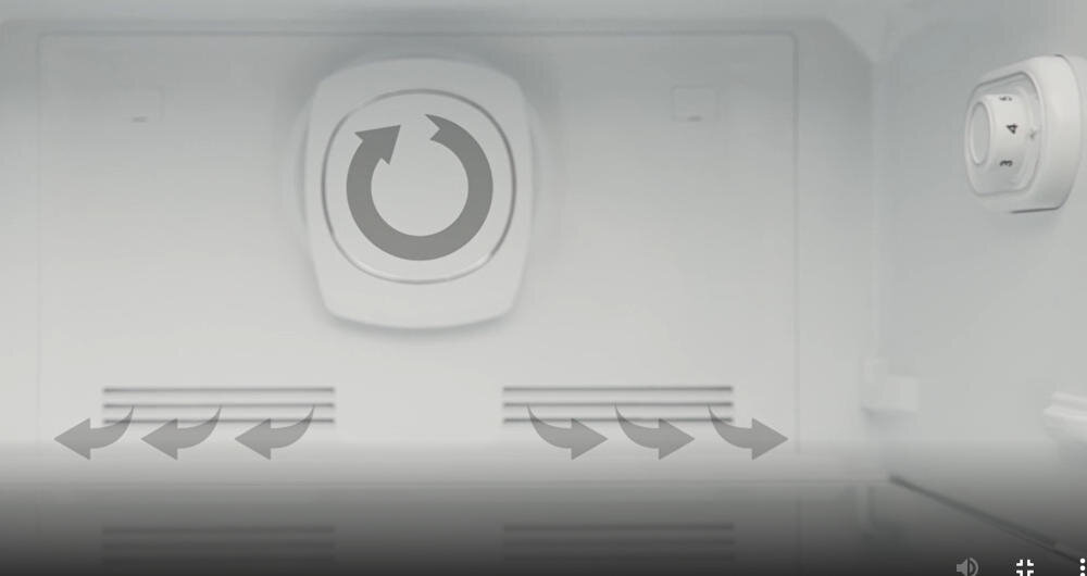 SMEG FAB30LBL5 lodówka cyrkulacja powietrze multiflow technologia równomierna dystrybucja nadmuch wahania temperatura poziom wilgotność żywność