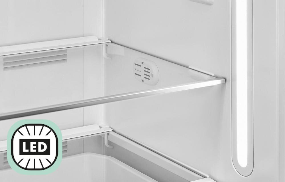 SMEG FAB28LWH5 lodówka szklane półki czystość czyszczenie