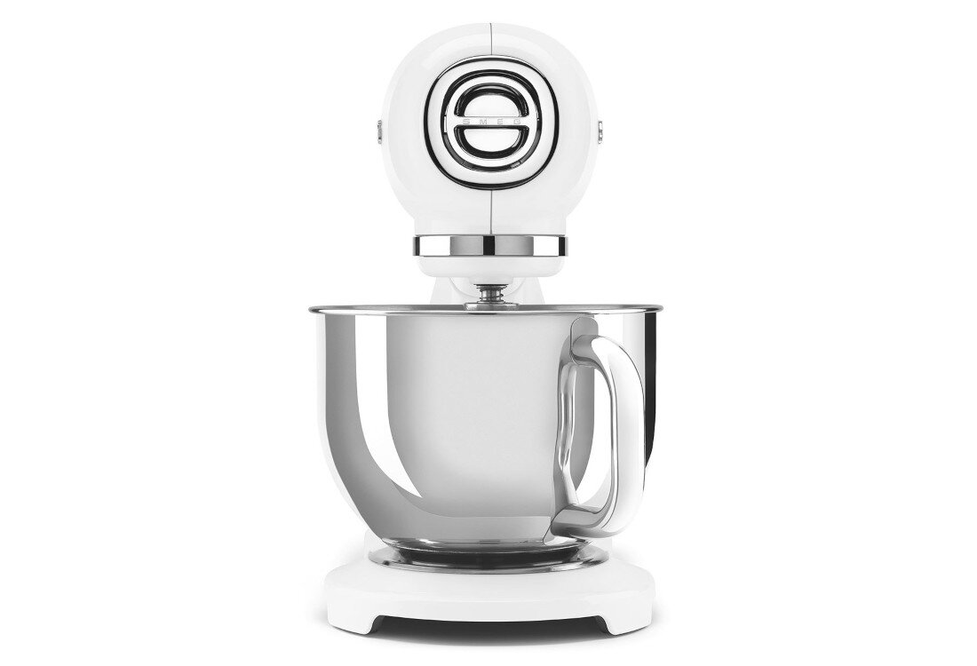 Robot kuchenny planetarny SMEG 50's Style SMF03WHEU 800W Wydajność dopasowana do potrzeb pojemność wygodny uchwyt jajka śmietana możliwości