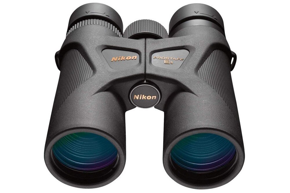 Lornetka NIKON Prostaff 3s 8x42    optyka waga konstrukcja ogniskowa zoom przybliżenie dioptria muszle oczne obiektywy soczewki pryzmat powłoka gwint okulary obserwacja przyroda sport powiększenie 