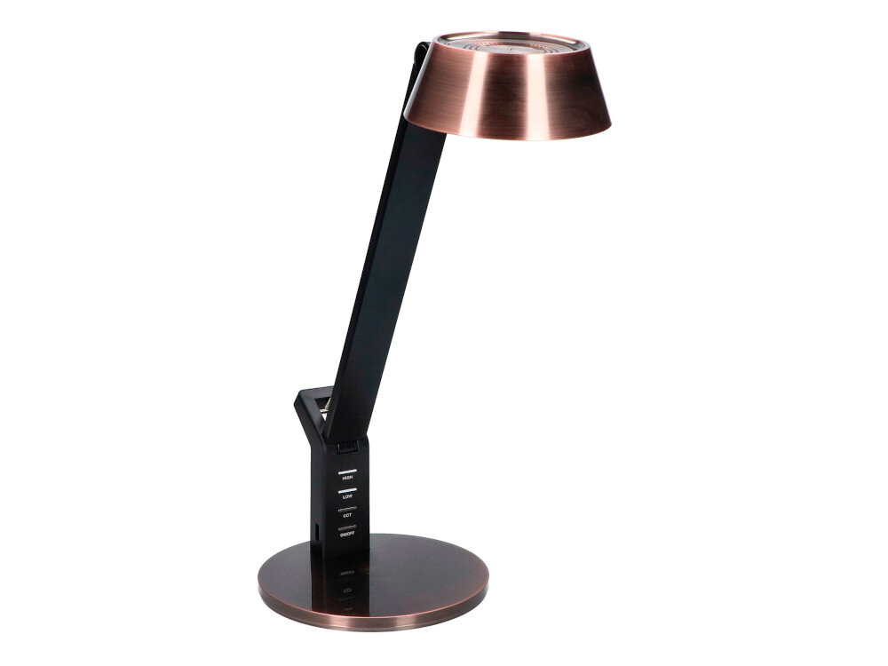 Lampka biurkowa MAXCOM Lumen ML4400 Miedziany w miedzianym kolorze energooszczędne oświetlenie typu LED 48 diod o mocy 8 W